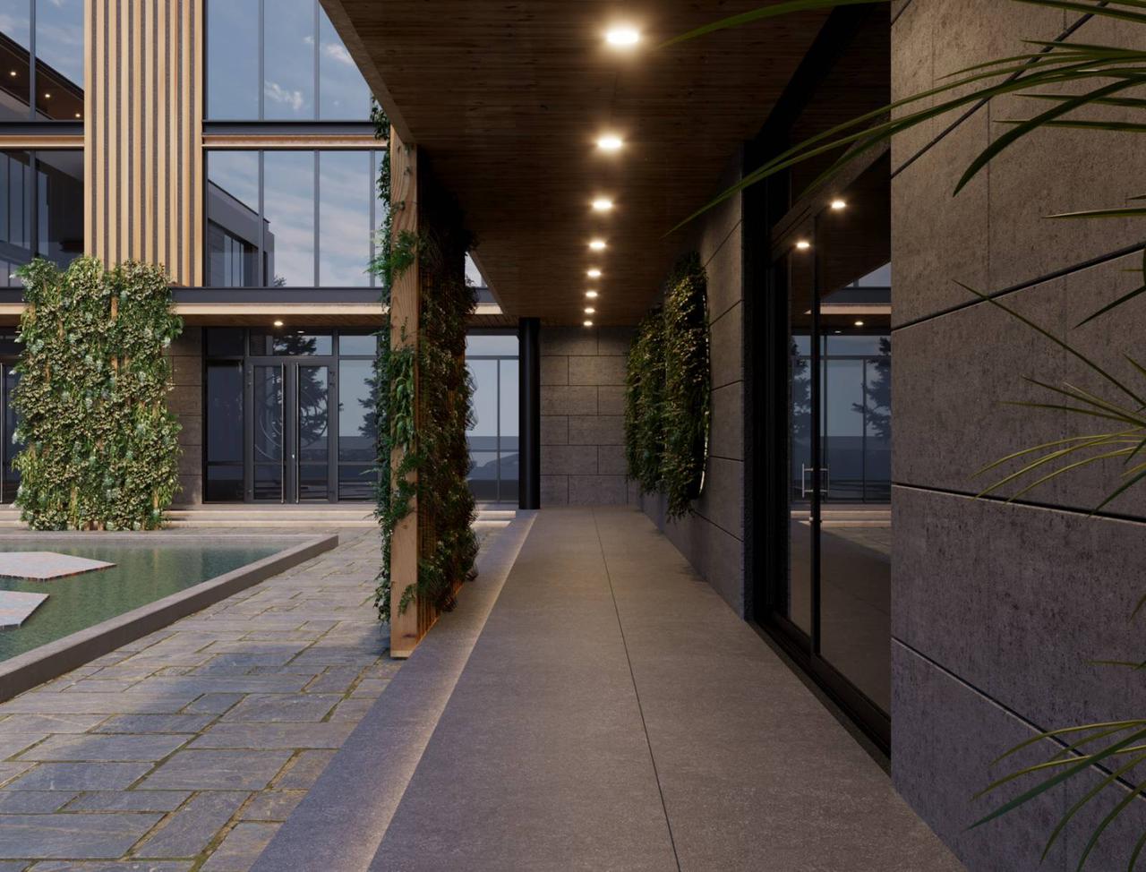 Commercial facade design 3D