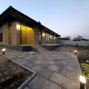 Facade Insulation Completed with Cerrad Piatto Sand Thin Brick Tiles