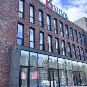 Close-up of Old Residence HF57 thin bricks on office building facade