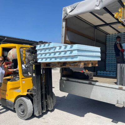 Loading of thermal panels